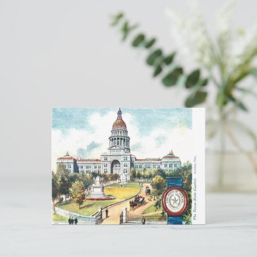 Oud Briefkaart - Austin, Texas (Staand voorkant)