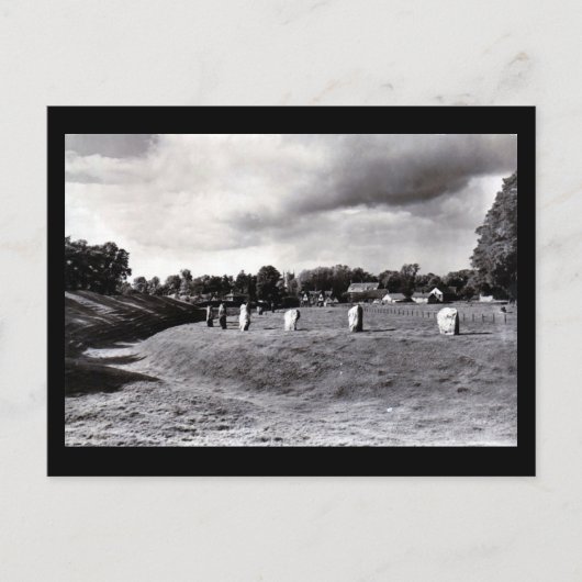 Oud Briefkaart - Avebury, Wiltshire (Voorkant)