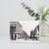 Oud Briefkaart - Avenue de Paris, Tunis (Staand voorkant)
