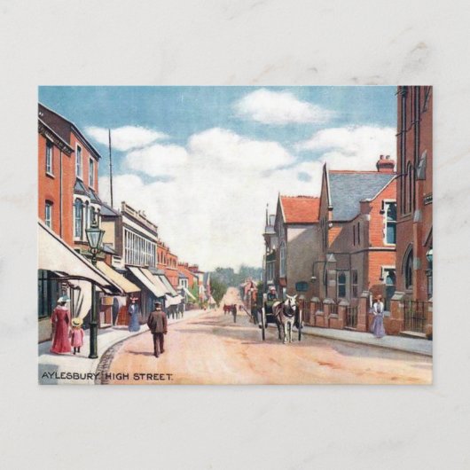 Oud Briefkaart - Aylesbury, Buckinghamshire (Voorkant)
