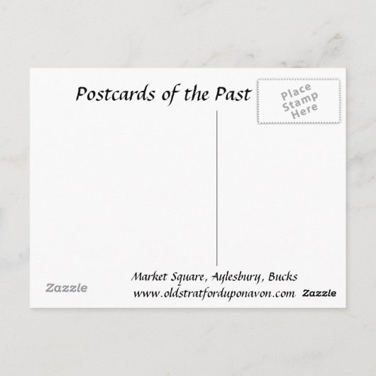 Oud Briefkaart - Aylesbury, Buckinghamshire (Achterkant)