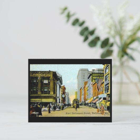Oud Briefkaart - Baltimore, Maryland, VS (Staand voorkant)