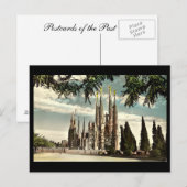 Oud Briefkaart, Barcelona, Sagrada Familia Briefkaart (Voorkant / Achterkant)