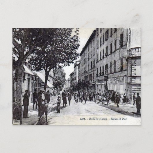 Oud Briefkaart - Bastia, Haute Corse (Voorkant)
