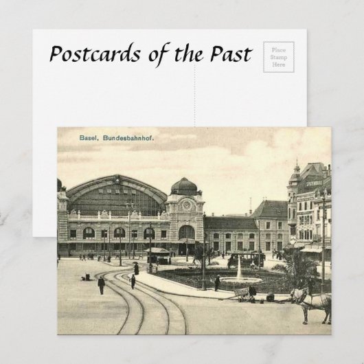 Oud Briefkaart - Bazel, Zwitserland (Voorkant / Achterkant)