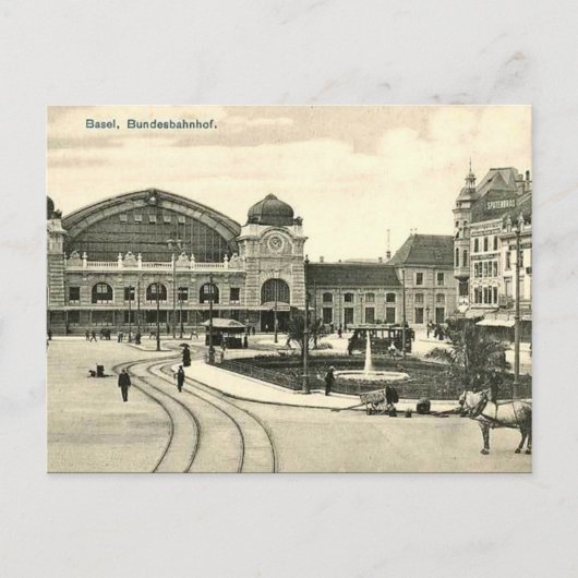 Oud Briefkaart - Bazel, Zwitserland (Voorkant)