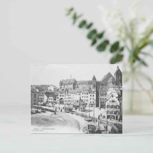 Oud Briefkaart - Bazel, Zwitserland (Staand voorkant)