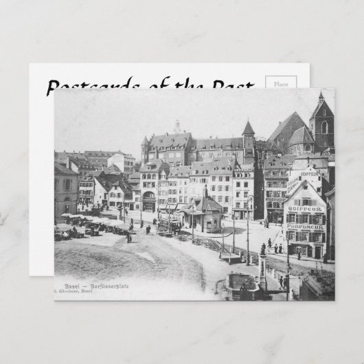 Oud Briefkaart - Bazel, Zwitserland (Voorkant / Achterkant)