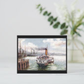 Oud Briefkaart - Belfast Harbour (Staand voorkant)