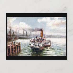 Oud Briefkaart - Belfast Harbour