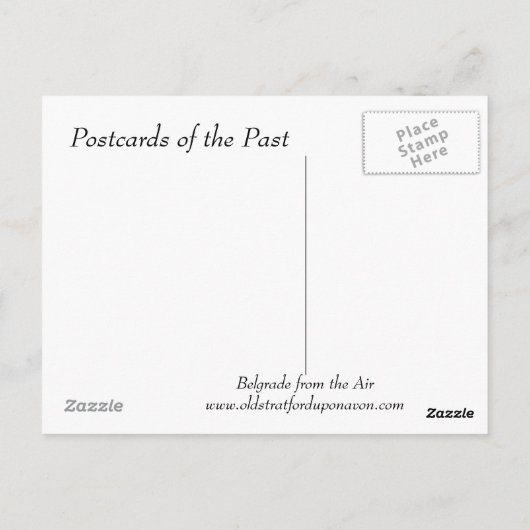 Oud Briefkaart - Belgrado (Achterkant)