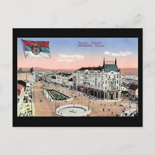 Oud Briefkaart, Belgrado, Terazije Briefkaart (Voorkant)
