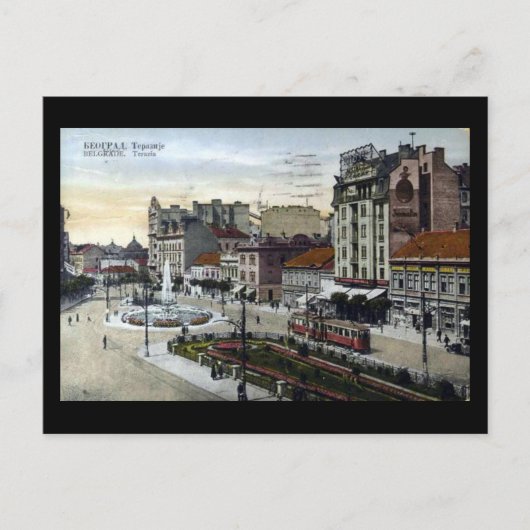 Oud Briefkaart - Belgrado, Terazije in 1934 (Voorkant)