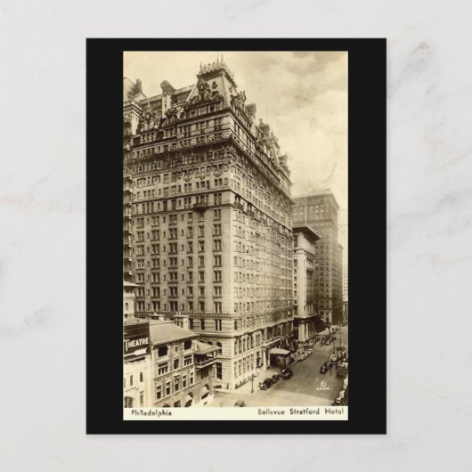 Oud Briefkaart - Bellevue Stratford Hotel, Philade (Voorkant)