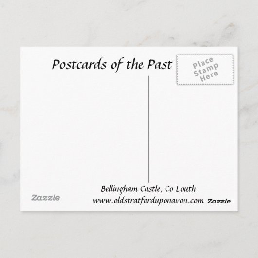 Oud Briefkaart - Bellingham Castle, Co Louth (Achterkant)