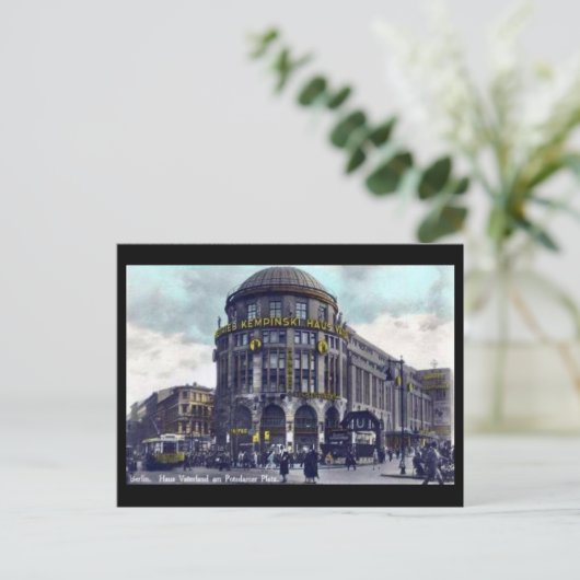 Oud Briefkaart - Berlijn, Potsdamer Platz (Staand voorkant)