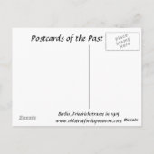 Oud Briefkaart - Berlijn, station Friedrichstrasse (Achterkant)