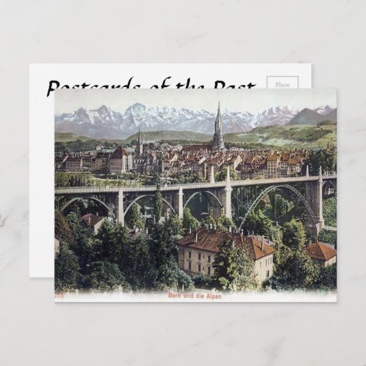 Oud Briefkaart - Bern, Zwitserland (Voorkant / Achterkant)