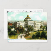 Oud Briefkaart - Bibliotheek van het Congres, Wash (Voorkant / Achterkant)