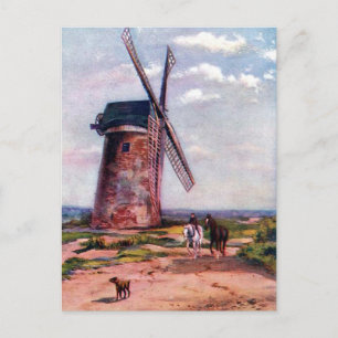 Oud Briefkaart - Bidston Mill, bij Birkenhead.