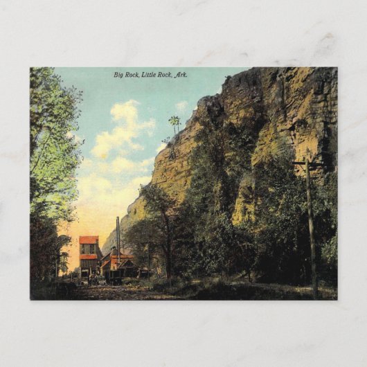 Oud Briefkaart - Big Rock, Little Rock, Arkansas (Voorkant)
