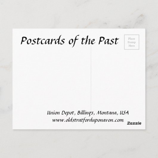 Oud Briefkaart - Billings, Montana (Achterkant)