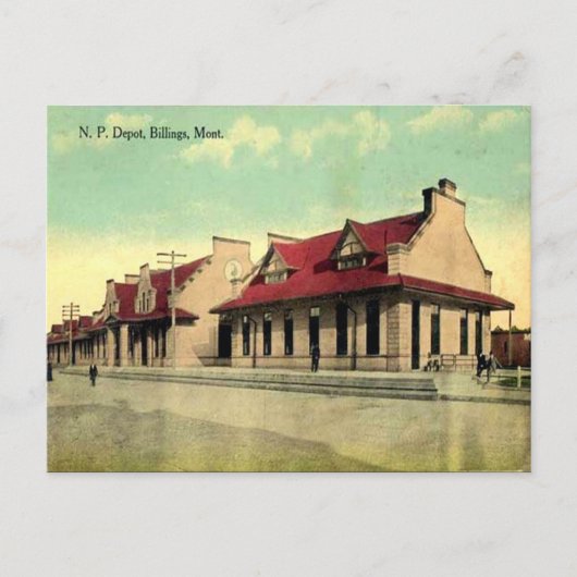 Oud Briefkaart - Billings, Montana, VS (Voorkant)