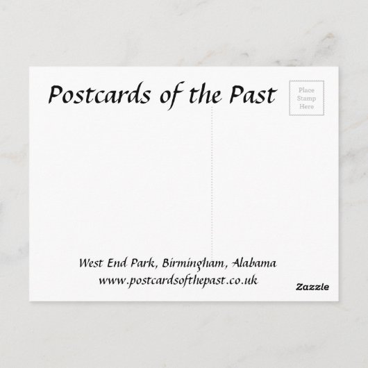 Oud Briefkaart - Birmingham, Alabama (Achterkant)