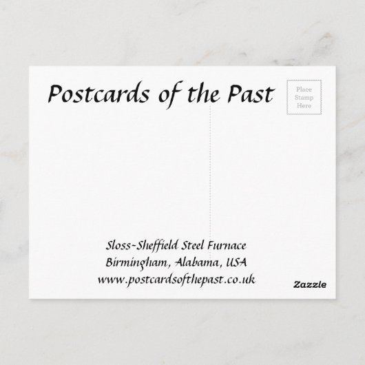 Oud Briefkaart - Birmingham, Alabama (Achterkant)