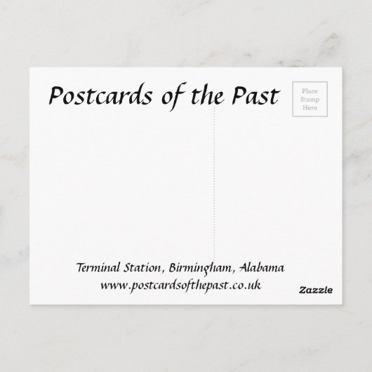 Oud Briefkaart - Birmingham, Alabama (Achterkant)