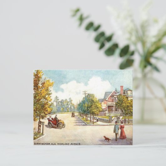 Oud Briefkaart - Birmingham, Alabama (Staand voorkant)