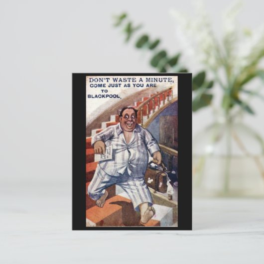 Oud Briefkaart - Blackpool, Lancashire (Staand voorkant)