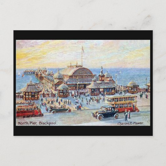 Oud Briefkaart - Blackpool, Noord-Pier (Voorkant)