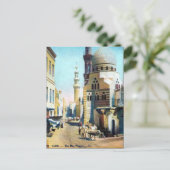 Oud Briefkaart - Blauwe moskee, Caïro, Egypte (Staand voorkant)