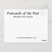 Oud Briefkaart - Bletchley Park Mansion (Achterkant)