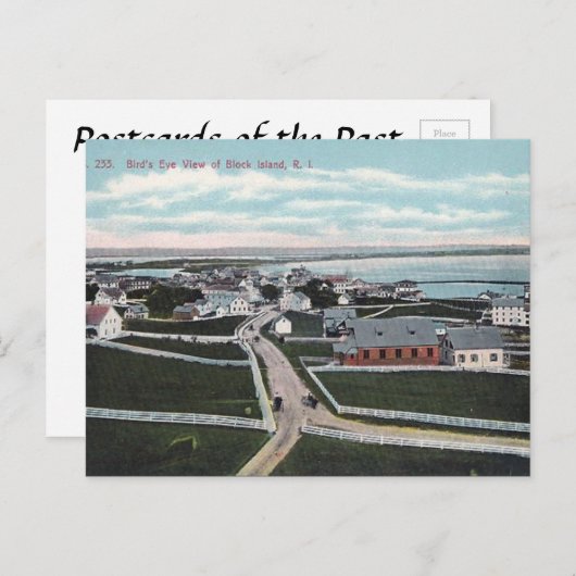 Oud Briefkaart - Block Island, Rhode Island (Voorkant / Achterkant)