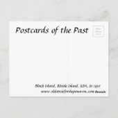 Oud Briefkaart - Block Island, Rhode Island (Achterkant)