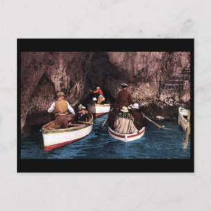 Oud Briefkaart - Blue Grotto, Capri, Italië