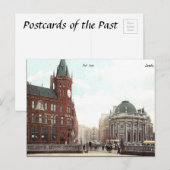 Oud Briefkaart - Boar Lane, Leeds, Yorkshire (Voorkant / Achterkant)