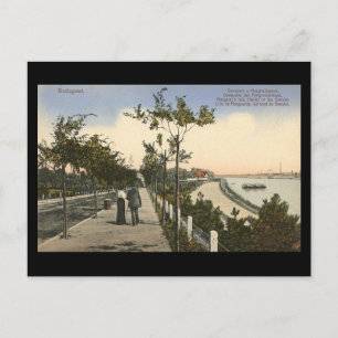 Oud Briefkaart - Boedapest, Banken van de Donau, 1