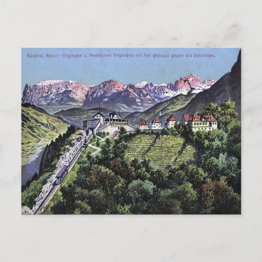 Oud Briefkaart - Bolzano, Italië (Voorkant)