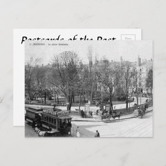 Oud Briefkaart - Bordeaux, Frankrijk (Voorkant / Achterkant)