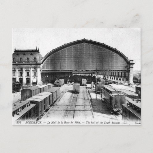 Oud Briefkaart - Bordeaux, Frankrijk (Voorkant)