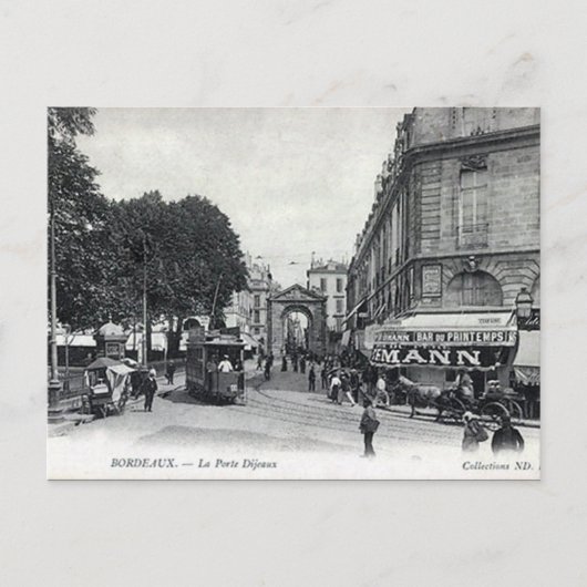 Oud Briefkaart - Bordeaux, Frankrijk (Voorkant)