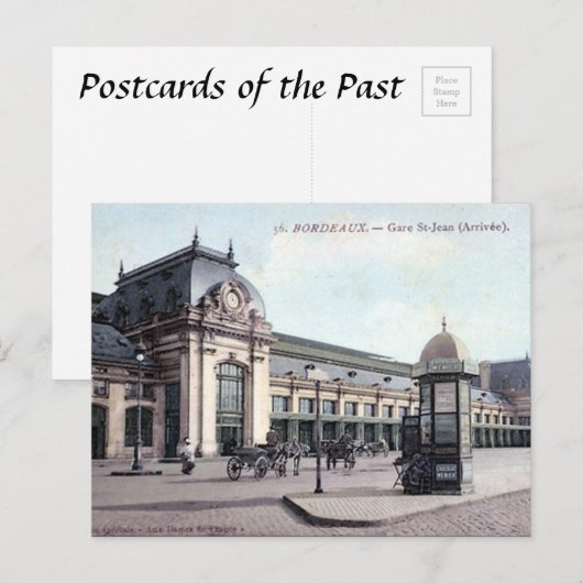 Oud Briefkaart - Bordeaux, Frankrijk (Voorkant / Achterkant)
