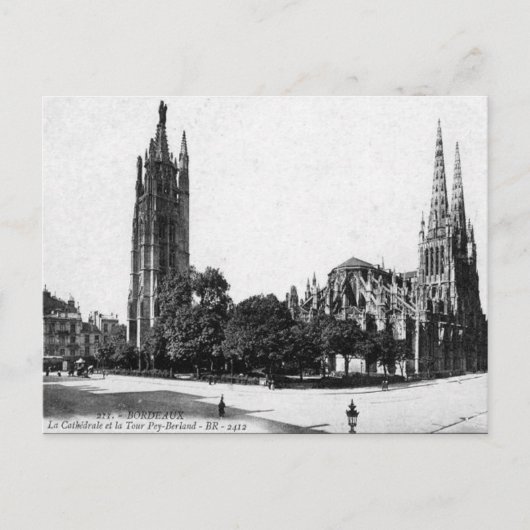 Oud Briefkaart - Bordeaux, Frankrijk (Voorkant)
