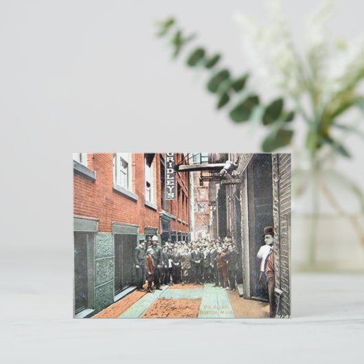 Oud Briefkaart - Boston, Massachusetts (Staand voorkant)