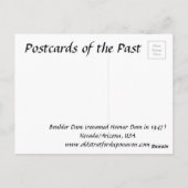 Oud Briefkaart - Boulder Dam, VS (Achterkant)