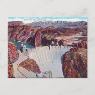 Oud Briefkaart - Boulder Dam, VS