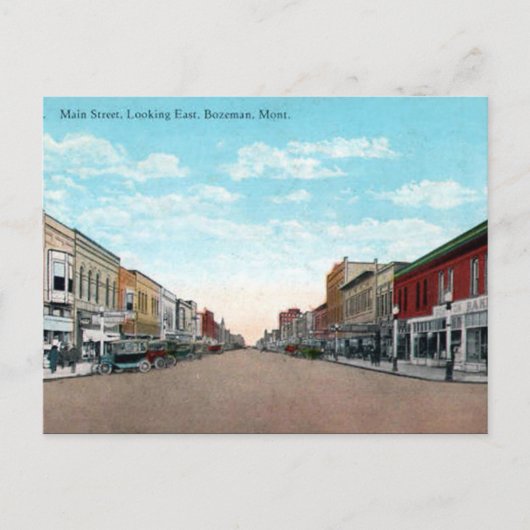 Oud Briefkaart - Bozeman, Montana, Verenigde State (Voorkant)